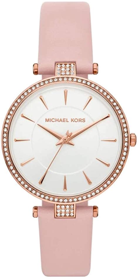 Michael Kors Jaryn Analog Rose Gold Dial Pink Steel Strap 